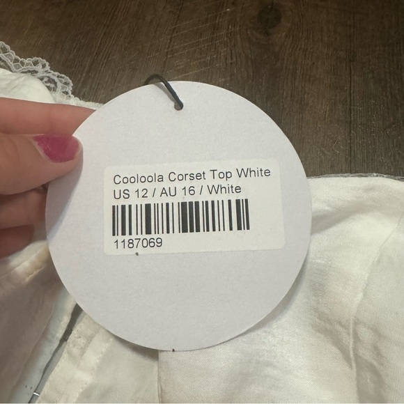 NWT PRINCESS POLLY CORSET TOP romantic cottagecore lace coquette 12 - Picture 6 of 6